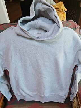 Abercrombie & Fitch Light Gray Crewneck Hoodie Extra Thick
